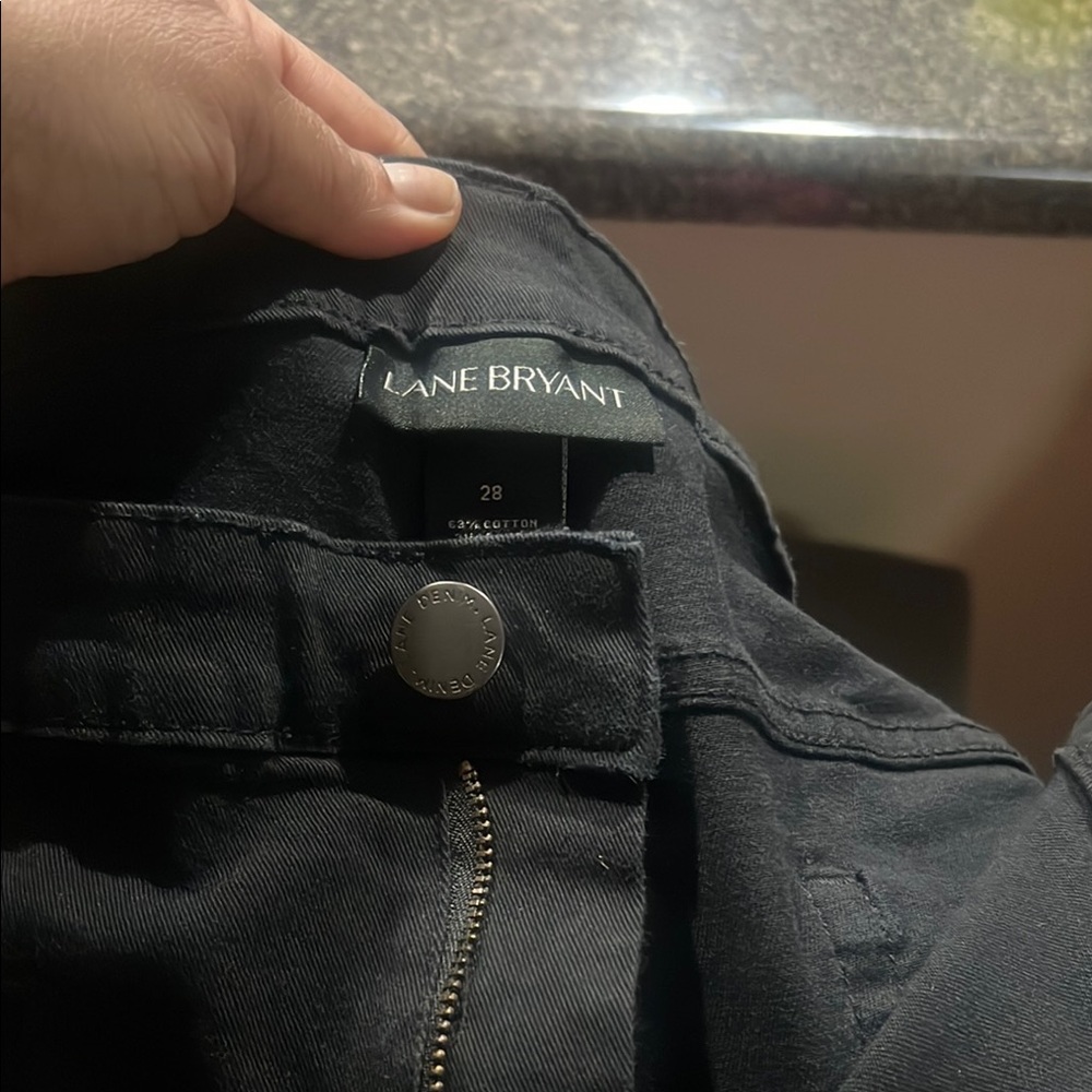 Lane Bryant Black Ankle & Cropped Jeans